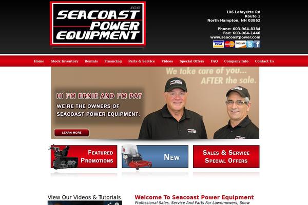 seacoastpower.com site used Custom