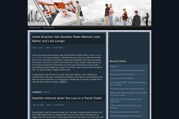 Chip Zero theme site design template sample