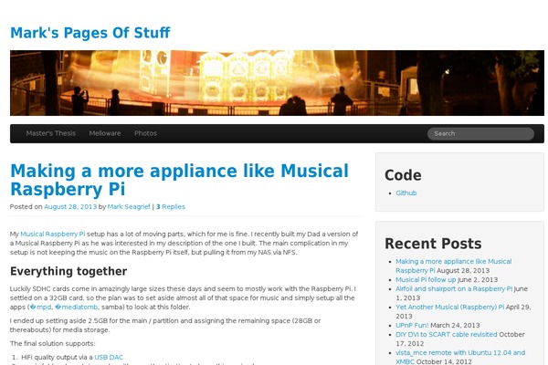 Site using BlogText plugin