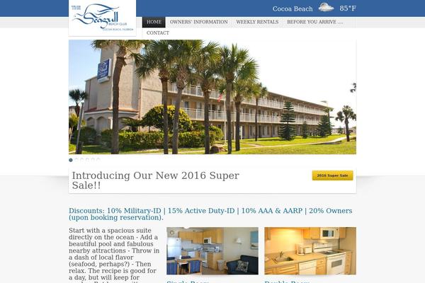 Paradisehotel theme site design template sample