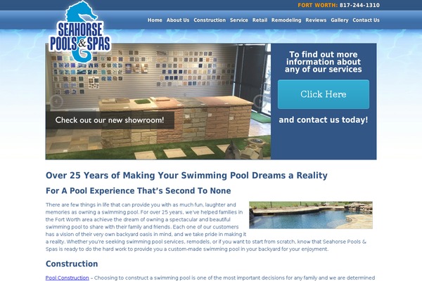 seahorsepools.com site used Seahorse