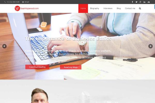 Impreza Child theme site design template sample