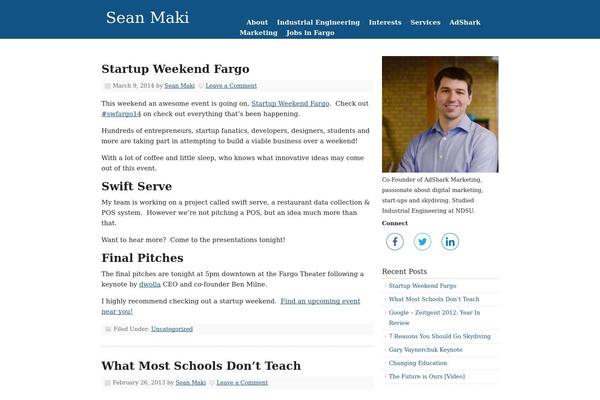 Prose theme site design template sample