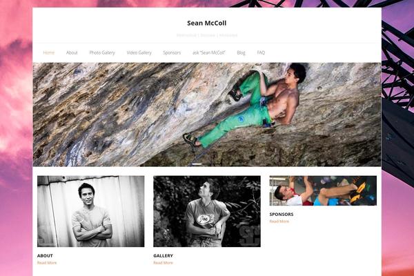 Sento theme site design template sample