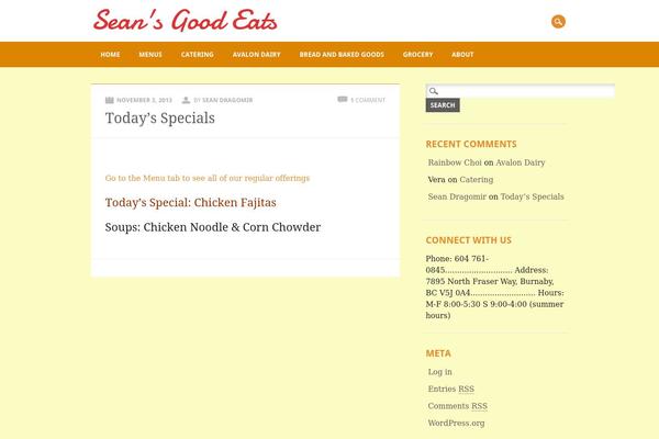 Restaurateur theme site design template sample