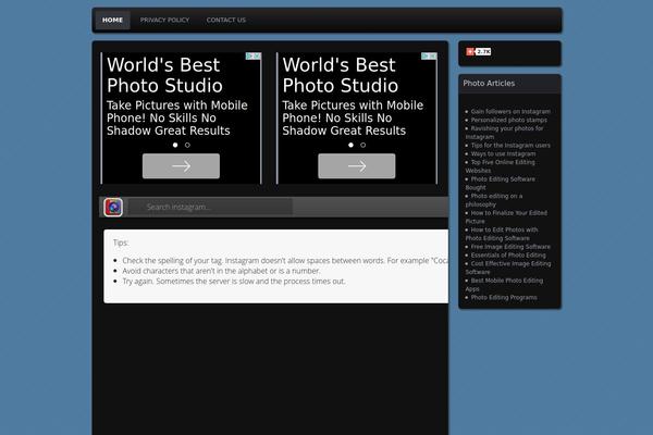 Parament theme site design template sample