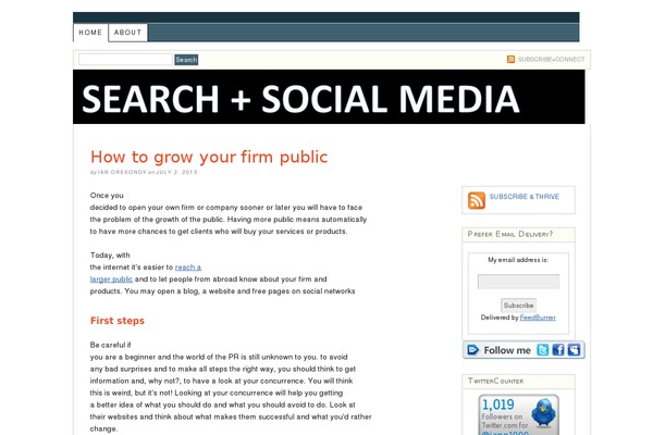 Site using Follow Me Plugin plugin