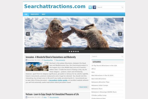 Hueman theme site design template sample
