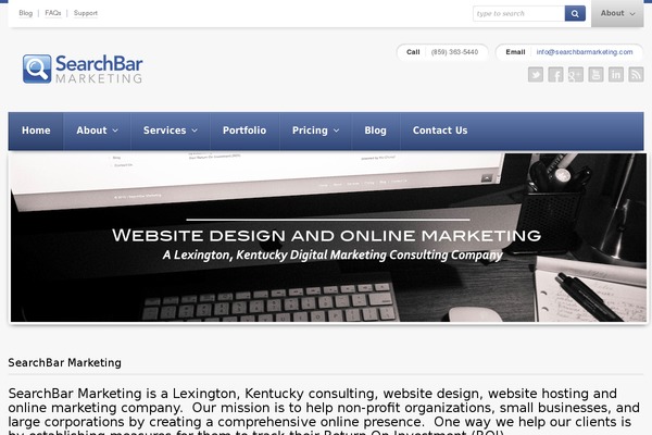 Progress theme site design template sample