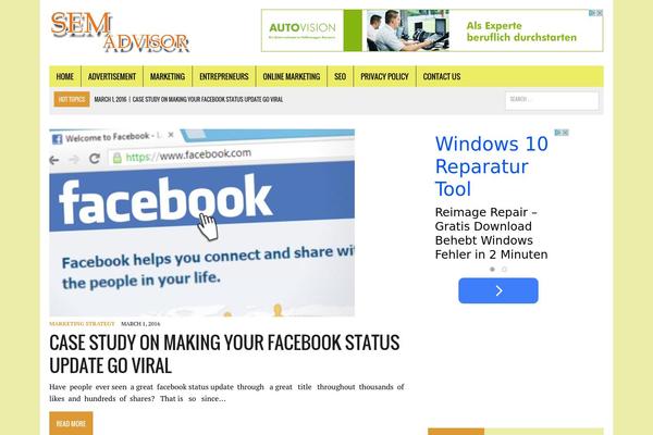 MH Newsdesk theme site design template sample