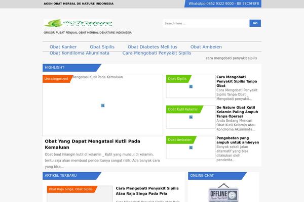 Mag2 theme site design template sample