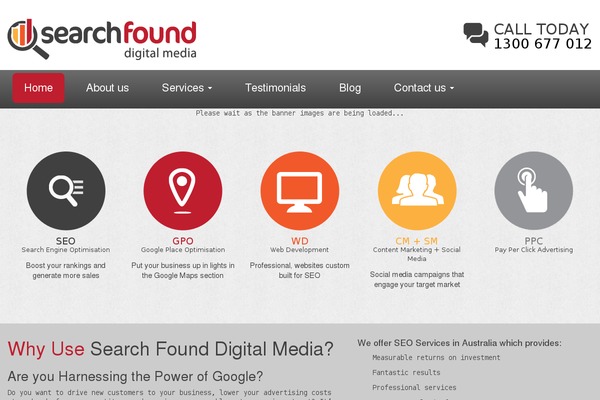 Site using Floating Social Bar plugin