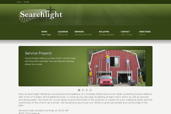 searchlightministries.org site used Searchlight