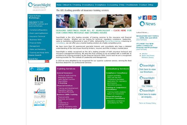 Searchlight theme site design template sample