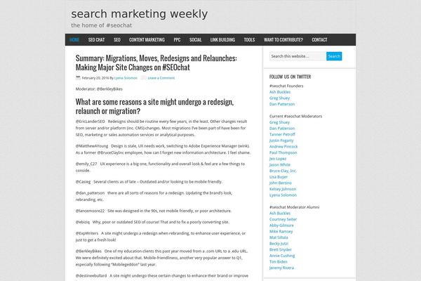 News theme site design template sample