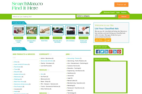 searchmax.co site used Magnews1.2
