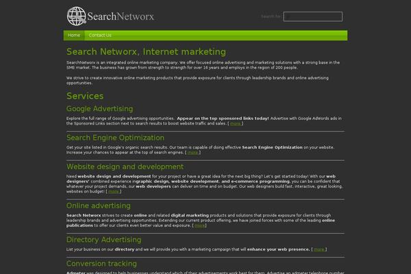 Clean Style One theme site design template sample