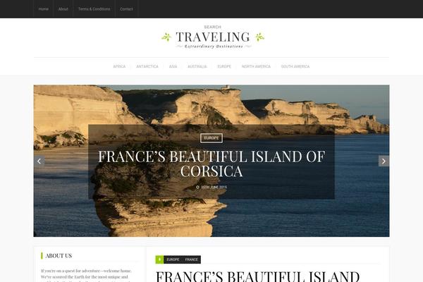 Travelista theme site design template sample