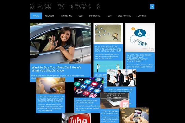 Surfarama theme site design template sample