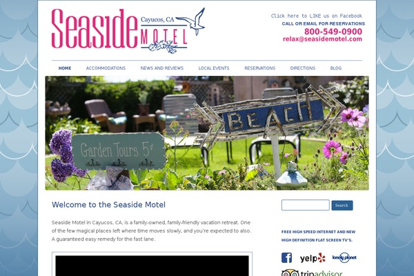 seasidemotel.com site used Seaside