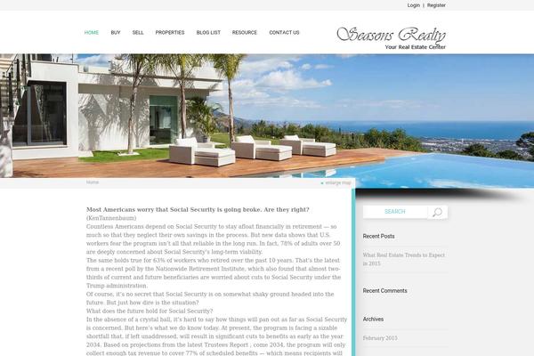 Wp Estate theme site design template sample