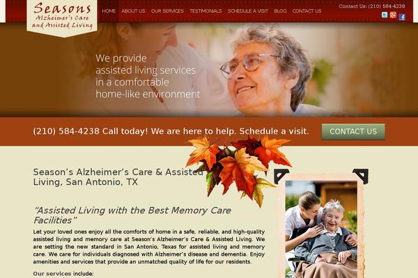 Seasons theme site design template sample