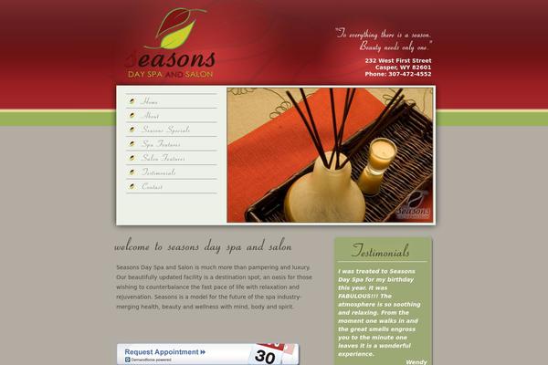 Seasons theme site design template sample