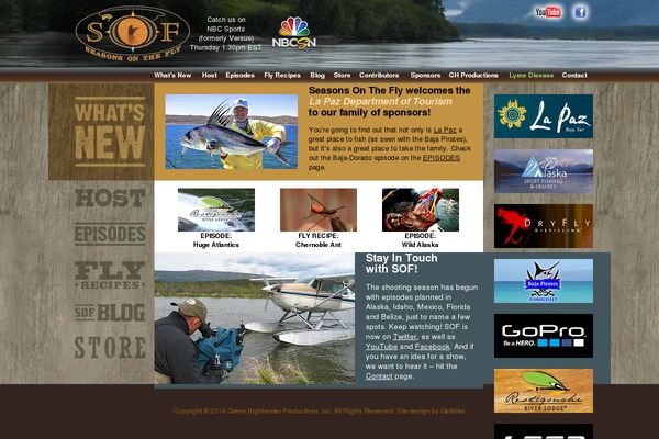 Seasons theme site design template sample