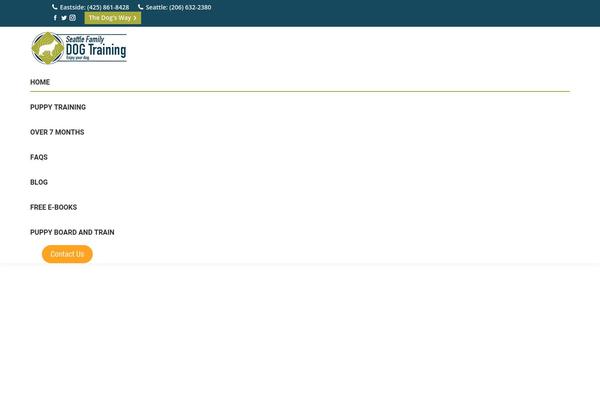 The7 Child theme site design template sample
