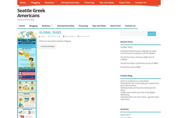 MesoColumn theme site design template sample