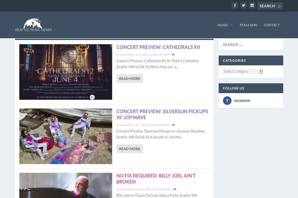 Extra-child theme site design template sample