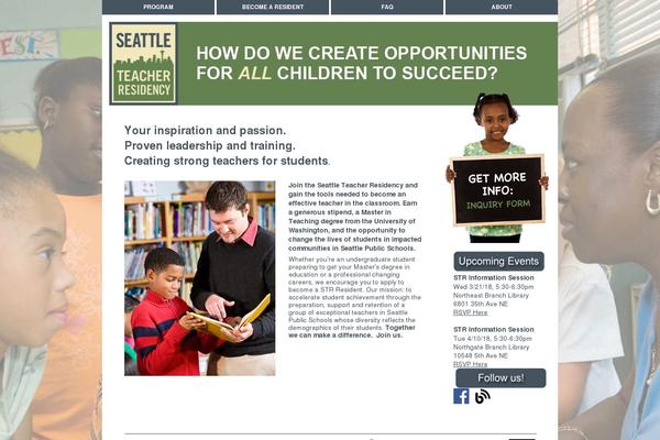 seattleteacherresidency.org site used Str