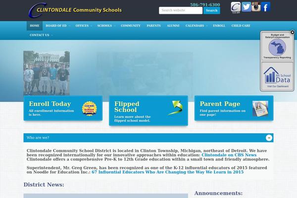 EDU theme site design template sample