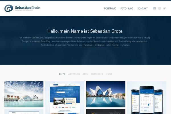 Site using Cubeportfolio plugin