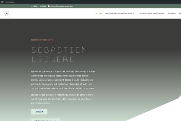 sebastien-leclerc.com site used Divi-child-seb