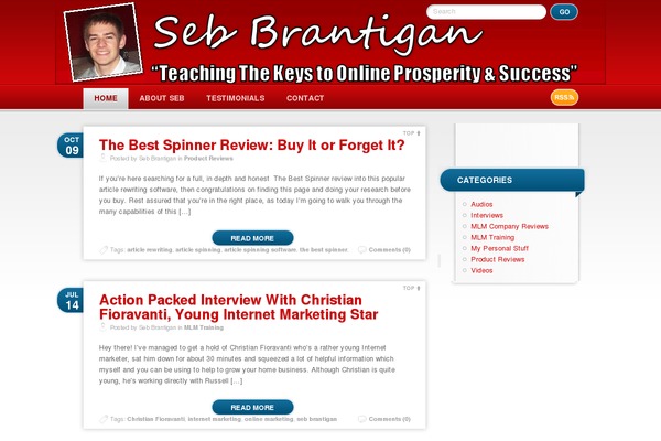 Gist theme site design template sample