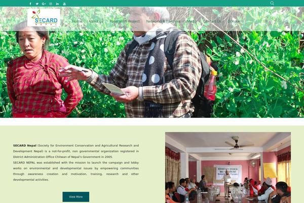 secardnepal.org site used Secardnepal-theme