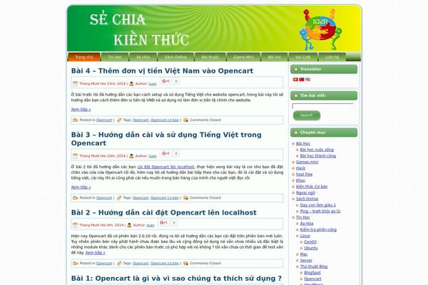 Site using Global Translator plugin