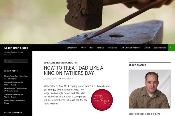 secondiron.com site used Tribe Theme