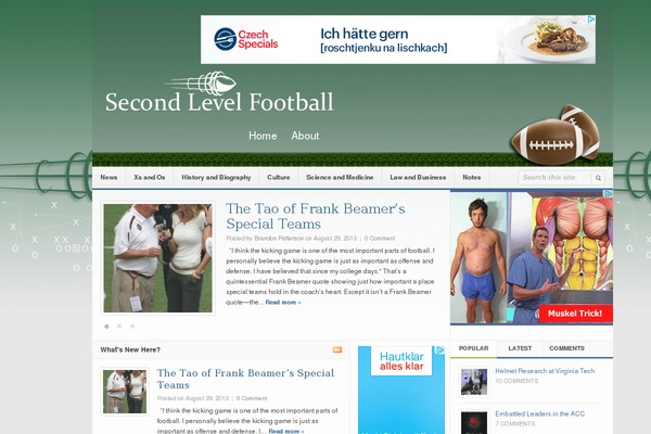 Daily theme site design template sample