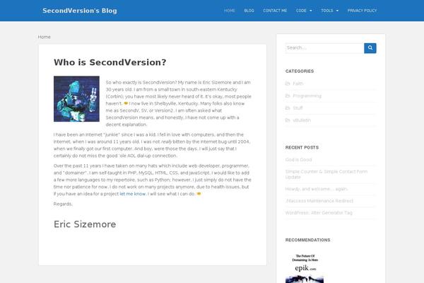 Site using WordPress Notification Bar plugin