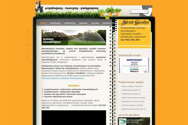 secret-garden.pl site used Gardening-tricks