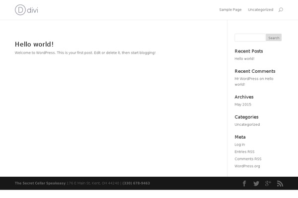 Site using Elegantbuilder plugin