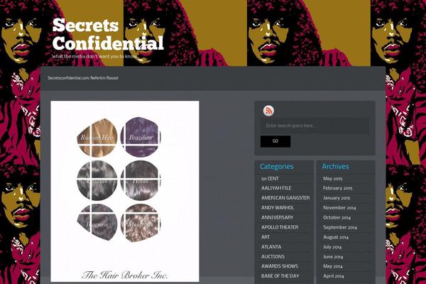 secretsconfidential.com site used Teal