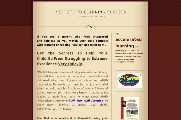 secretstolearningsuccess.com site used Quentin201