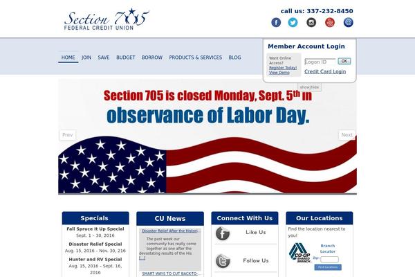 section705fcu.org site used Builderchild-businessattire