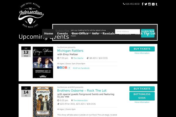 Site using Rhp-events plugin