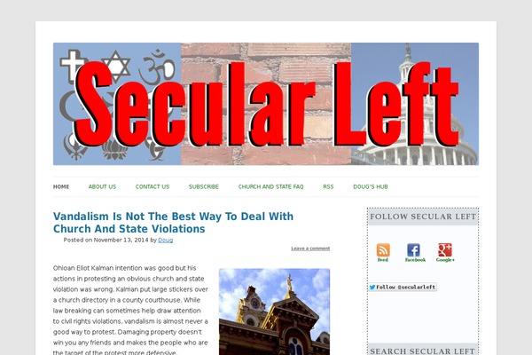 secularleft.us site used Tracks