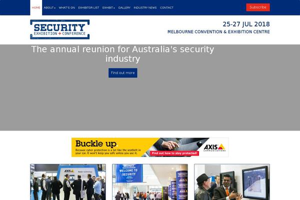 securityexpo.com.au site used Divcom-master