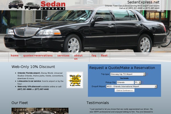 sedanexpress.net site used Limozipresponsive